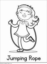 Coloring Physical Pages Activity Shares Rope sketch template