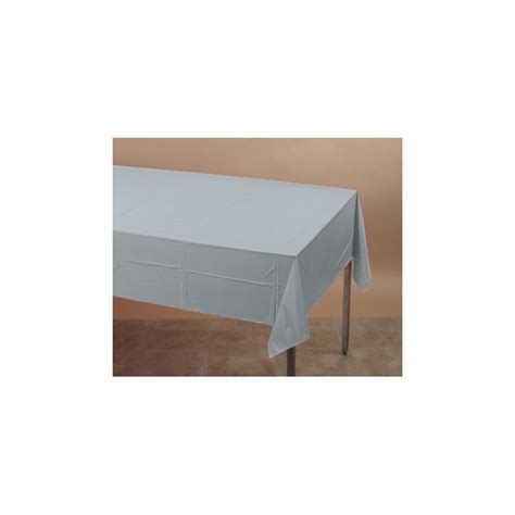 tablecover plastic shimmering silver