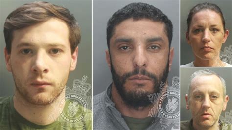 wrexham county lines drugs gang jailed bbc news