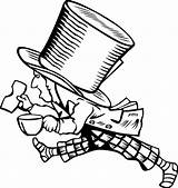 Mad Hatter Hat Coloring Pages Too Big Top Police Drawing Template Getdrawings Getcolorings sketch template