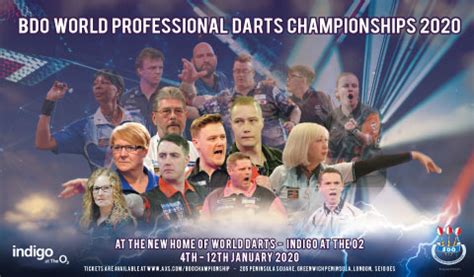 bdo world professional darts championships