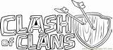Clash Clans Logo Coloring Pages Coloringpages101 sketch template