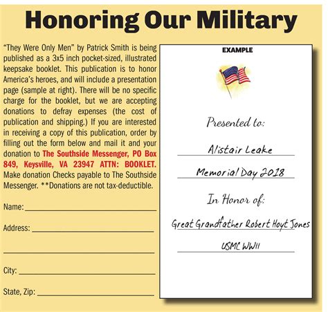 honoring  military order  copy today southside messenger