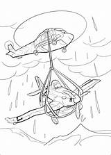 Planes Coloring Pages Rescue sketch template
