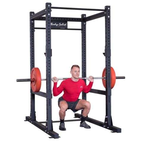 body solid power cage squat rack gym  adjustable bench