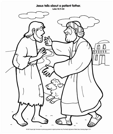 prodigal son coloring page  ad find deals  large coloring sheets