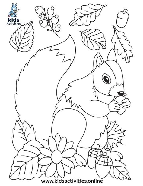 preschool fall coloring pages   kids activities