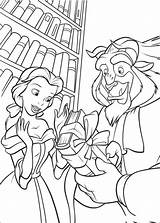 Beast Beauty Coloring Pages Kids Printable Colouring Disney sketch template