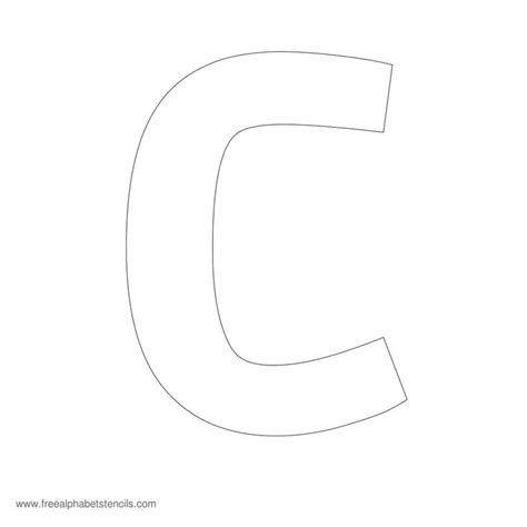 large letter  template