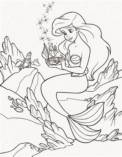 printable  mermaid coloring pages customize  print