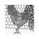 Rooster Zentangle Jani Freimann Poster Comment sketch template