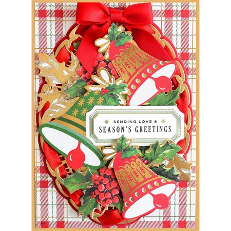 anna griffin vintage christmas  card making kit qvc uk