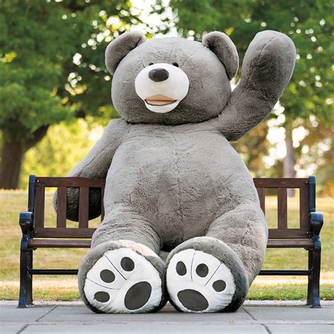 cm grey bear plush teddy bear giant stuffed animal toys huge