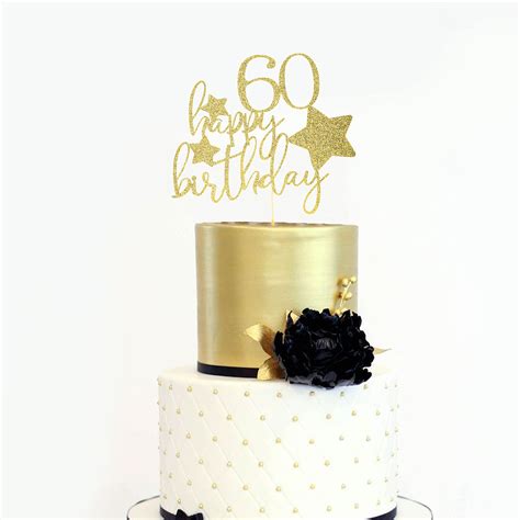 buy yesswl happy  birthday cake topper golden glitter  years