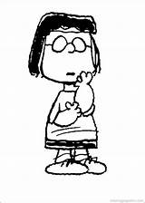 Peanuts Snoopy Peppermint Patty sketch template