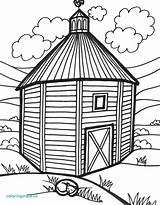 Barn Coloring Drawing Simple Door Pages Open Getdrawings Line Clipart Red Easy Barns Bases Getcolorings Webstockreview sketch template