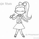 Siwa Dancer Star sketch template