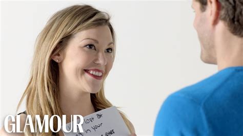 We Asked These People To Give Each Other Compliments Glamour Youtube