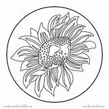Wonderweirded Flower Sunflowers sketch template