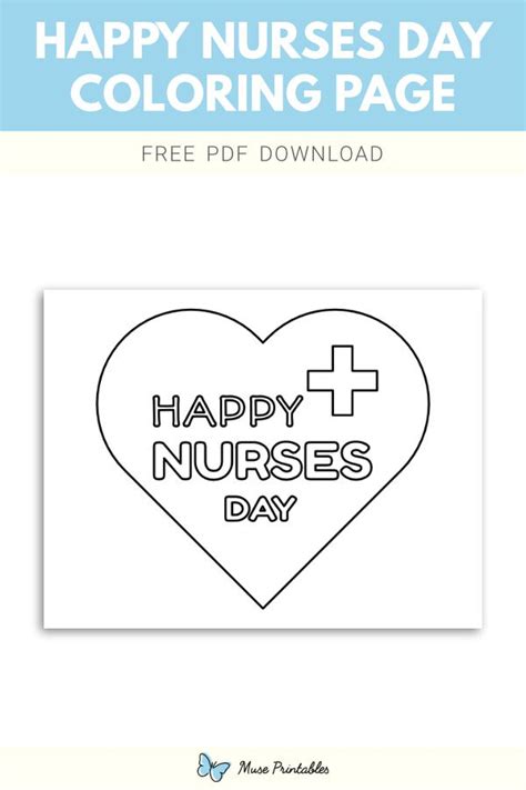 printable happy nurses day coloring page    https