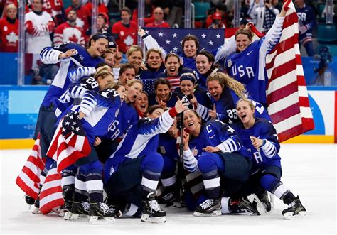 U S Women S Hockey Wins Gold Beating Canada The Washington Post