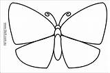 Butterfly Template Coloring Templates Blank Pages Clipart Outline Kids Printable Children Pattern Clip Symmetry Butterflies Library Print Plain Pdf Animal sketch template