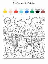 Zahlen Malen Coloriage Hiver Magique Vorschule Eislaufen Farben Malvorlagen Malvorlage Vorlagen Imprimer Fasching Ausdrucken Zahlenland Codé Inverno Malbuch Maternelle Números sketch template