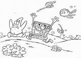 Spongebob Pages Coloring Jellyfish sketch template