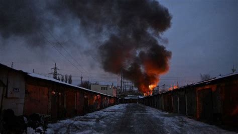 ukraine la capitale kiev de nouveau visee par une attaque de drones tf info