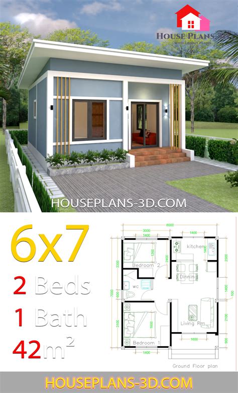 simple house plans    bedrooms shed roof house plans