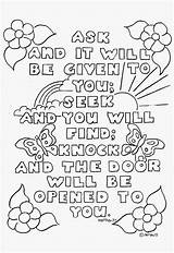 Bible Coloring Pages Verse Printable Verses sketch template