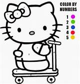 Kitty Hello Coloring Pages Color Activity Number Numbers Printable Sheets Sheet Print Kids Birthday Cat Alphabet Book Will Hope Enjoy sketch template