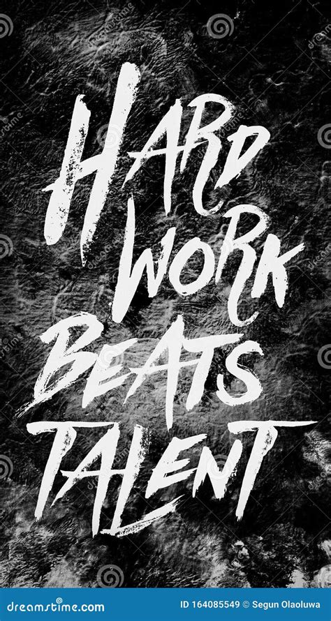 hard work beats talent stock illustration illustration  graphic