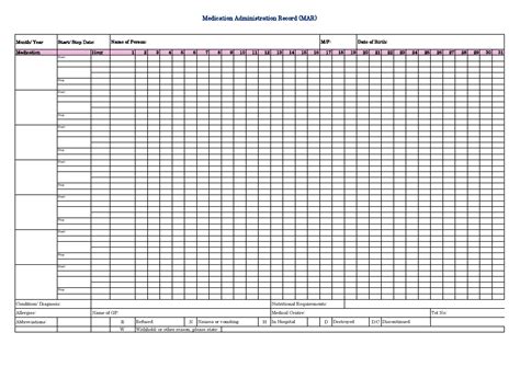 search results  medication administration template calendar