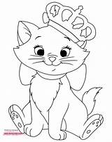 Marie Aristocats Coloring Pages Disney Cat Princess Choose Board Kids sketch template