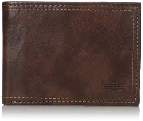 dockers mens leather bifold wallet rfid wallet