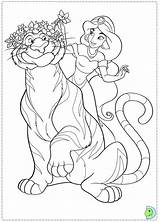 Coloring Pages Jasmine Aladdin Disney Princess Rajah Et Raja Dinokids Nurie ぬりえ Cartoon Princesses Print Book Close Coloringdisney sketch template