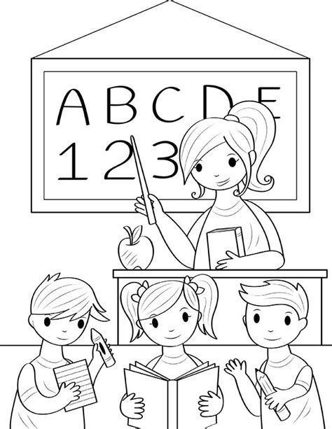 printable teacher coloring page    https