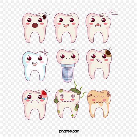 cute teeth vector hd images vector cute teeth comics tooth cartoon vector diagram png image