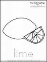 Colouring Pages Lime Coloring Limes Template sketch template