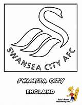 Swansea Soccer Football Coloring Colouring Pages City League Premier Teams English Fc Cool Team Chelsea Everton Choose Board sketch template