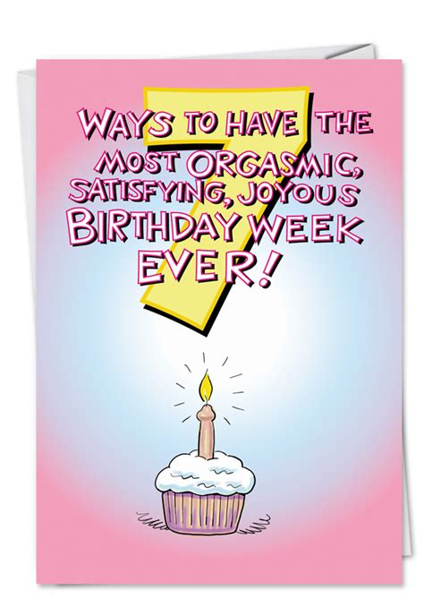 Seven Ways Sexual Birthday Card Nobleworks Cards