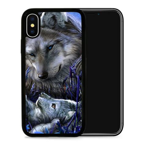 gothic wolf protective phone case cover fits iphone se 5 6 7 8 x 11