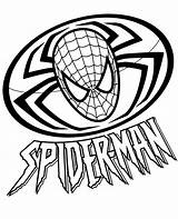 Spiderman Coloring Spider Logo Man Print Symbol Drawing Pages Printable Sign Kids Topcoloringpages Clipartmag sketch template