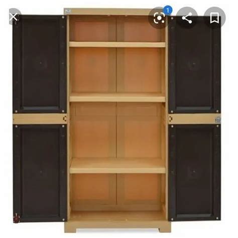 double door brown nilkamal plastic cupboard  home size xx