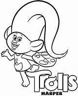 Trolls Harper Kolorowanka Trolle Kolorowanki Topcoloringpages Wydruku Druku Troll Wydrukuj Kolorowankę sketch template