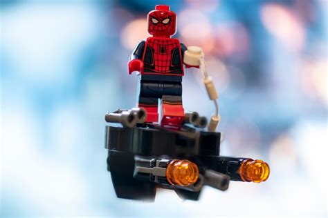 lego spider man   home stark jet   drone attack review toy photographers