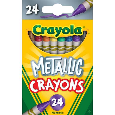 crayola metallic crayons set
