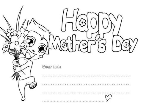 printable mothers day coloring pages  kids mothers day