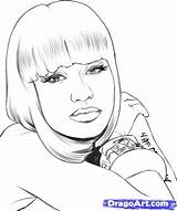 Minaj Coloring Nicki Pages Printable Draw People Drawing Cardi Famous Sheets Color Easy Drawings Step Everfreecoloring Popular Kids Celebrity Manaj sketch template